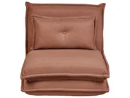 Single Sofa Bed DELLEN Fabric Brown_1031418