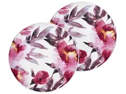 Set med 2 utomhusdynor LANROSSO Blommigt tryck 40 x 40 cm Rosa_881439