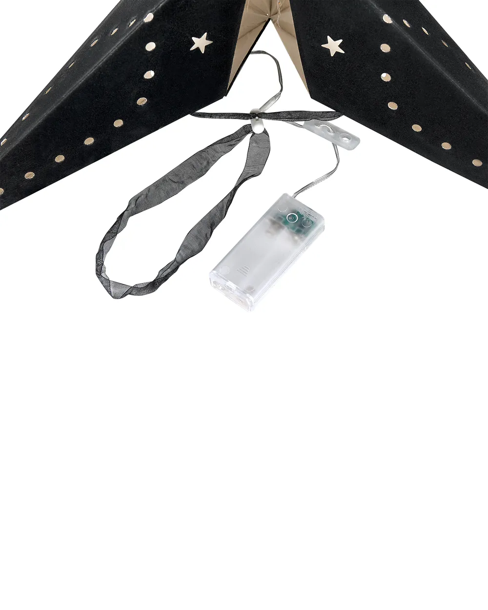 Seinäkoristesetti 2 kpl LED-valo MOTTI 60 cm Tähti Musta_835553