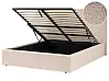 Ottoman Bed VION Boucle Beige 140 x 200 cm (EU Double)