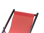 Folding Deck Chair LOCRI II Metal Red_857240