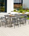 Set of 8 Dining Chairs GUBBIO Grey
