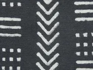 Throw Cushion BENZOIN 45 x 45 cm Cotton Black Geometric Pattern_838891