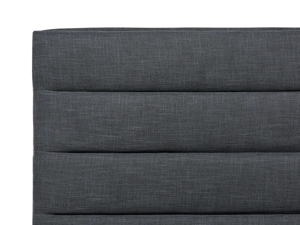 Bed Fabric VALBONNE 160 x 200 cm (EU King Size) Dark Grey_794259