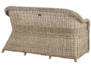 Garden Bench with Cushion SUSUA 150 cm with Ottoman Rattan Natural_957580