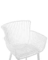 Set of 4 Garden Chairs PESARO White_825424