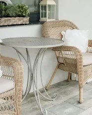 Bistro Table CILENTO 71 cm 71 cm Metal Grey_1093239