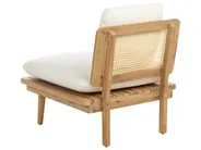 Garden Lounge Set with Table 4 Seater ACCADIA Certified Acacia Wood Light Beige_952777