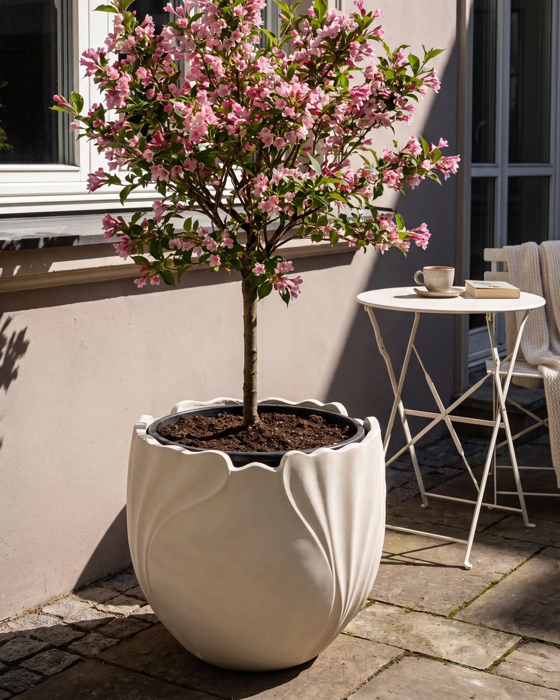 Blomkruka ARPONE 44 cm Ljusbeige_1082386