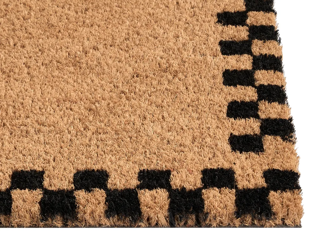Dörrmatta SAGADA Beige/ Svart 60 x 90 cm Kokosfiber_1079131
