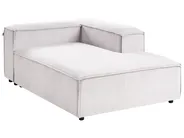 Left-Hand Chaise Longue ARDAL Corduroy Off-White_1008043