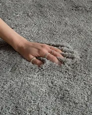 Shaggy Rug EVREN Light Grey 80 x 150 cm_758697