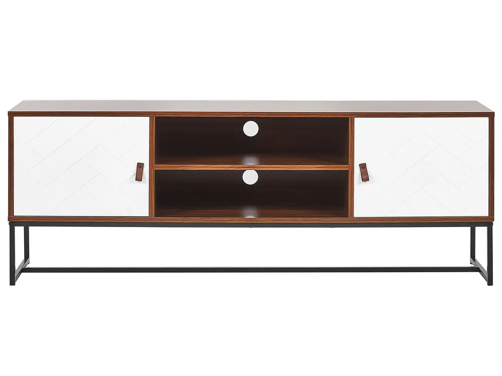 TV-bänk NUEVA Mörkbrun/ Vit_787497