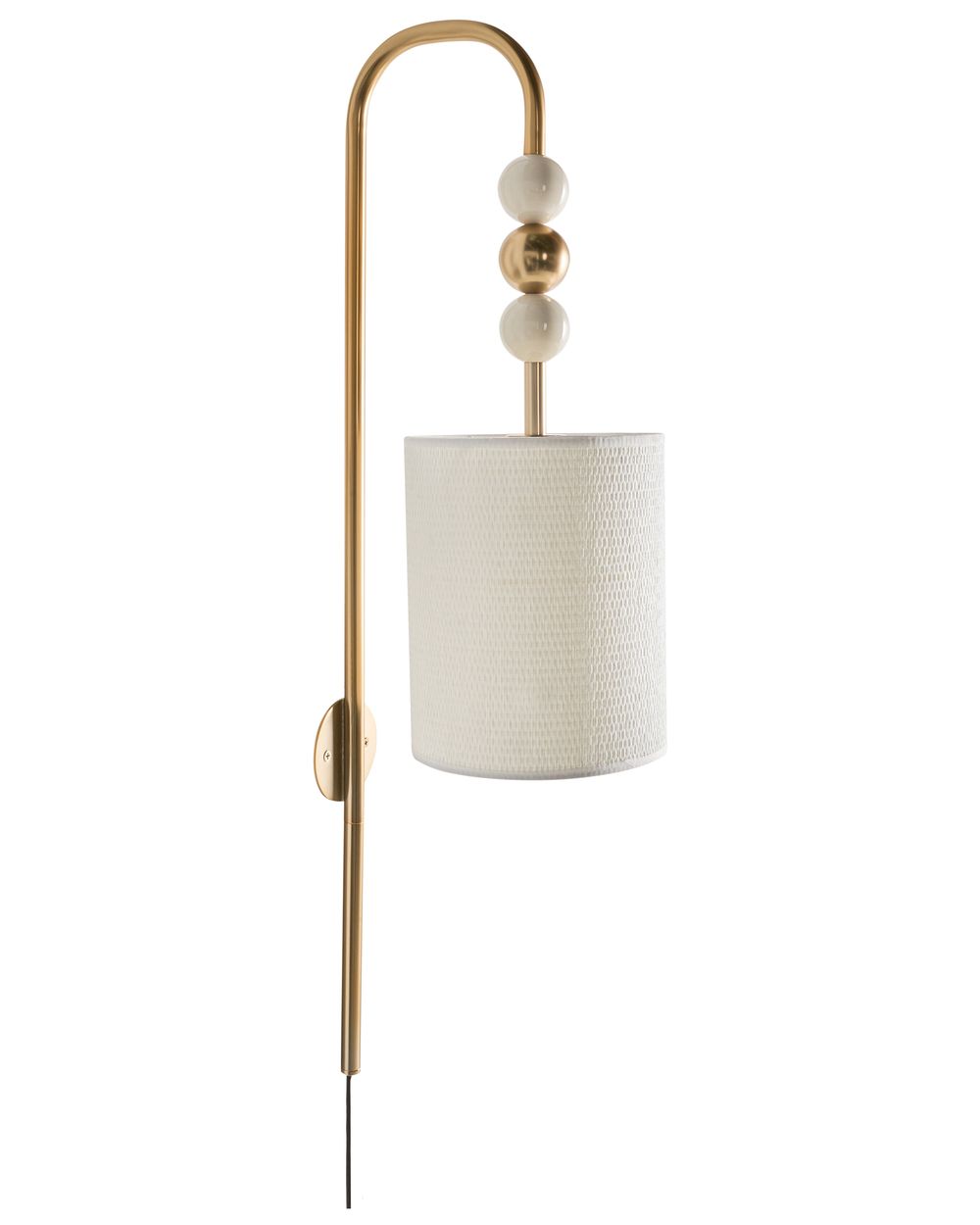 Wall Lamp LOKY Metal Brass/Beige