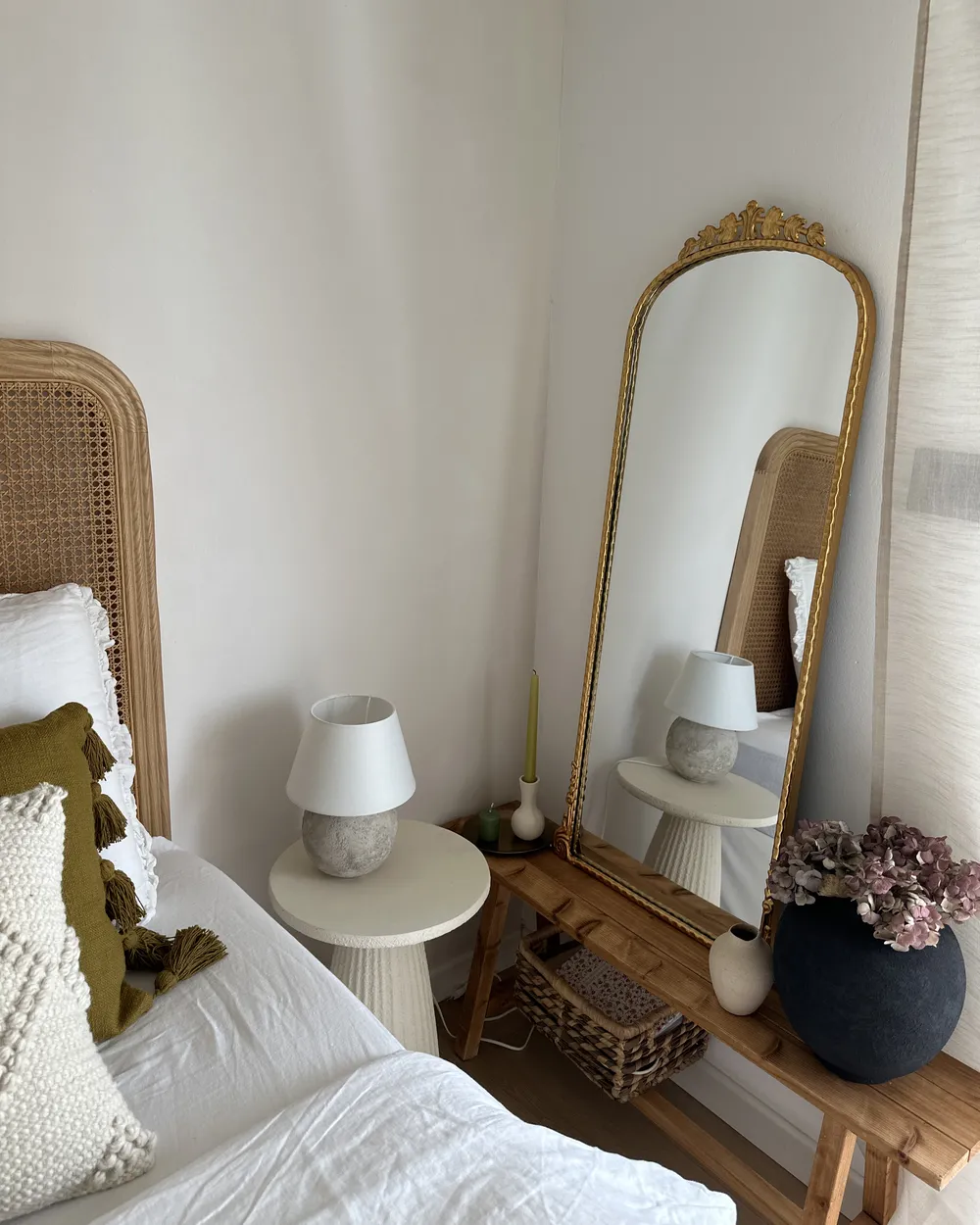 Wall Mirror LIVRY 51 cm 114 cm Metal Gold_923026