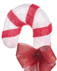 Utomhusdekoration LED ALARNI 150 cm Polkagris Röd_1015251