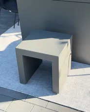 Set of 2 Garden Chairs TARANTO Concrete Grey_1005232