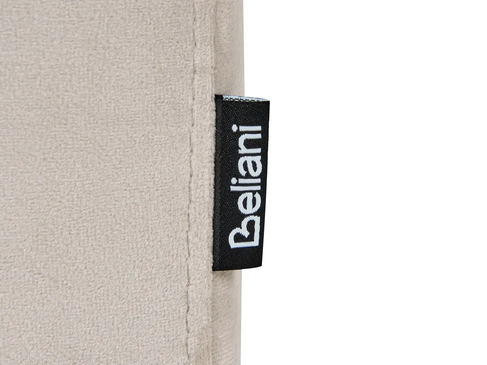 Manuell reclinersoffa 2-sits VERDAL Inklusive fotstöd Sammet Beige_1081134