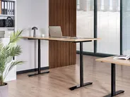 Electric Adjustable Standing Desk DESTINAS 180 cm 72 cm Black/ Light Brown_1000485