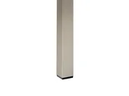 Garden Dining Table VERNIO 180 cm 90 cm Metal Black/ Silver_862843