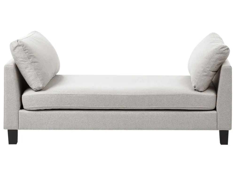 Chaise Longue ARCHIANE Fabric Light Grey
