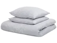 Duvet Cover Set MORNINGSIDE 220 x 240 cm Sateen Cotton Grey_815080