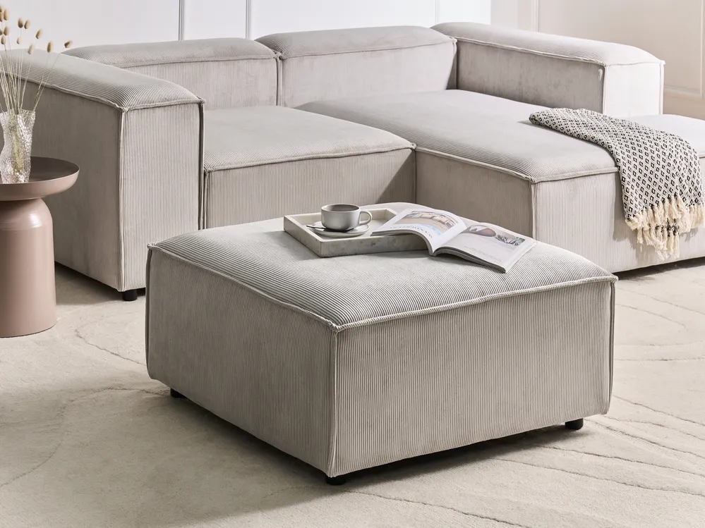 Ottoman ARDAL Corduroy Taupe