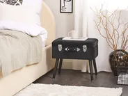 Storage Stool MALLARD Velvet Black_719915