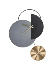 Wall Clock NENDAZ 32 cm Metal Grey_941048