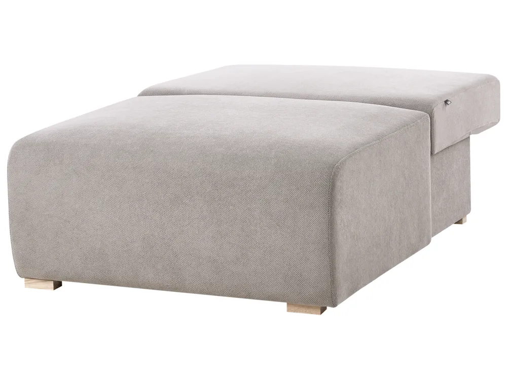 Modular Corner Sofa NERBO Fabric Grey Left Hand_1035212