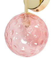 Set of 2 Wall Lamps ANADYR Glass Pink_942984
