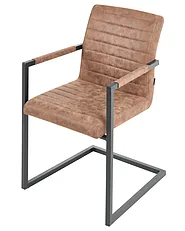 Set of 2 Conference Chairs BUFORD Faux Leather Brown_1156995