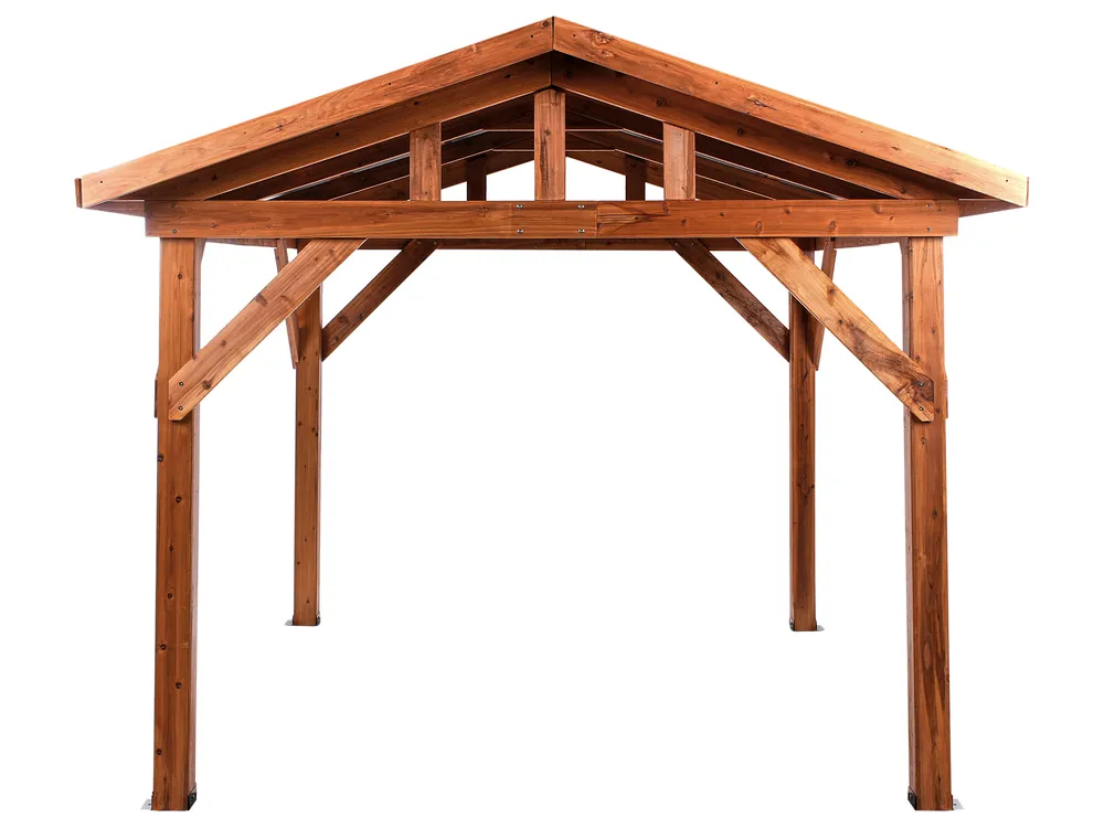 Paviljonki SECCHIA 296 cm 350 cm Havupuu Ruskea/harmaa