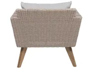 Garden Lounge Set with Table 4 Seater VITTORIA PE Rattan Grey_744946