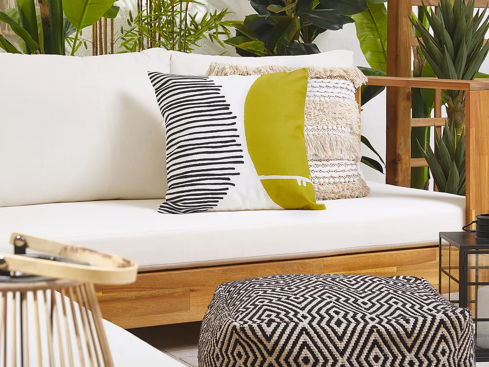 Patio Cushion PELAGO Abstract Pattern 45 x 45 cm Multicolour