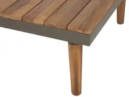 Garden Corner Sofa with Table 5 Seater CORATO Acacia Wood Grey_719001
