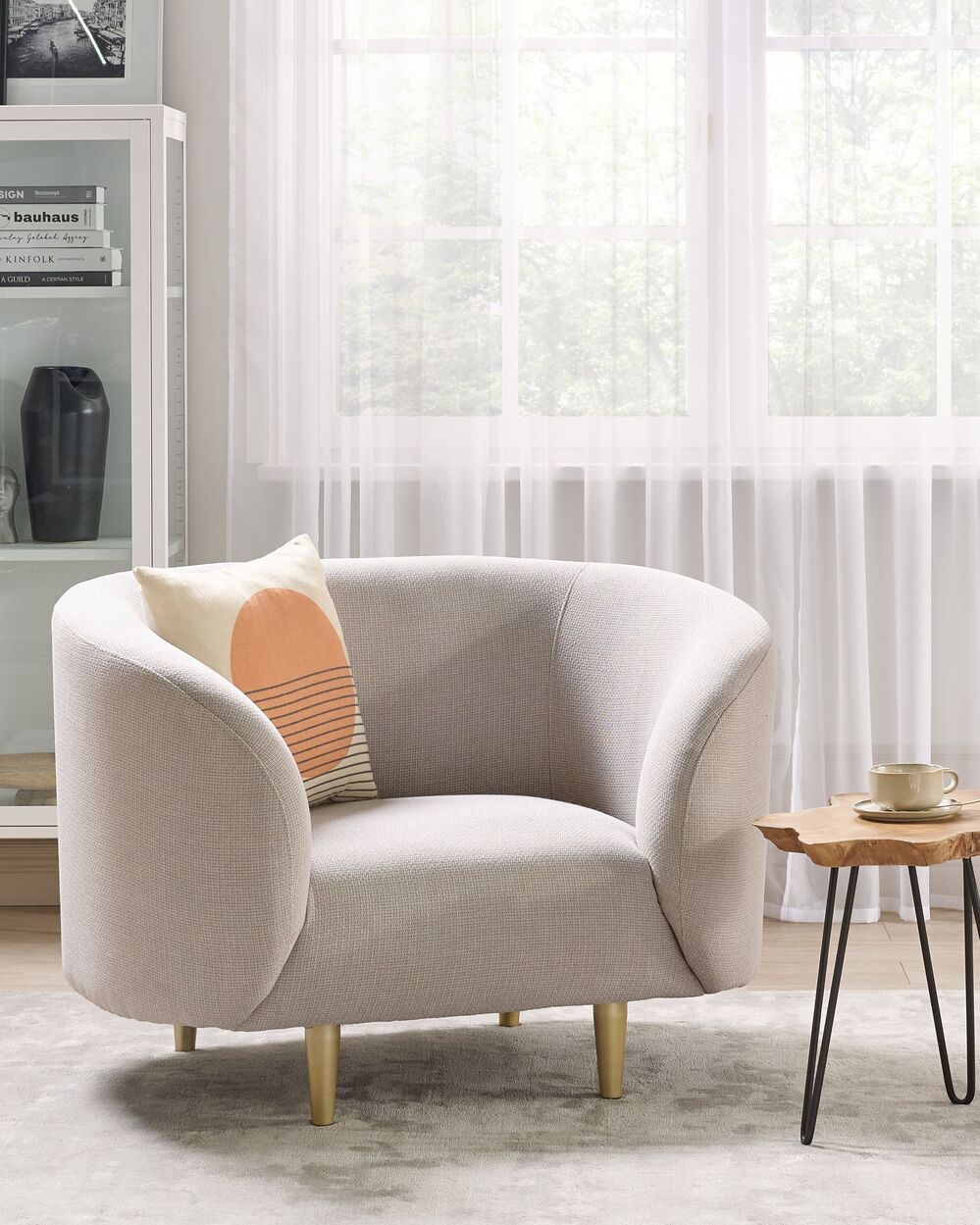 Lenestol LOEN Lys beige