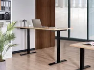 Työpöytä sähkösäädettävä DESTINES 180 cm 72 cm Musta/vaaleanruskea_1000376