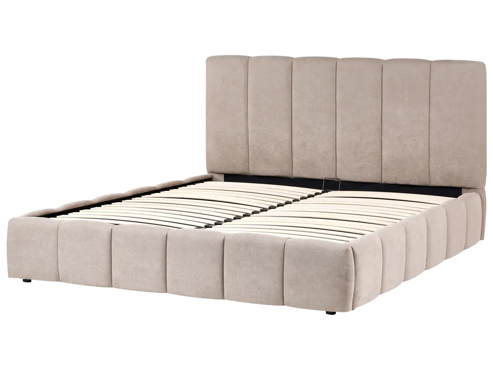 Säng med förvaring VAUVERT Taupe 180 x 200 cm_1093359
