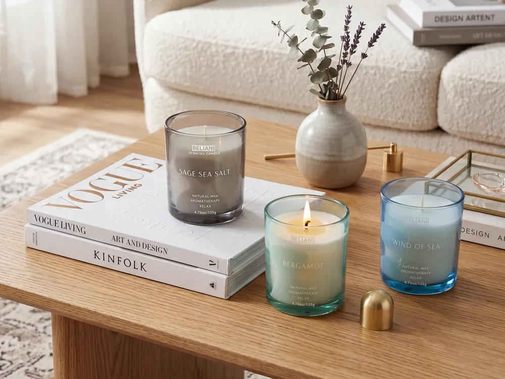 Doftljus 3-pack SHEER JOY Sojavax Friska doftnoter