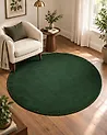Rug GESI Emerald Green ø 140 cm Viscose