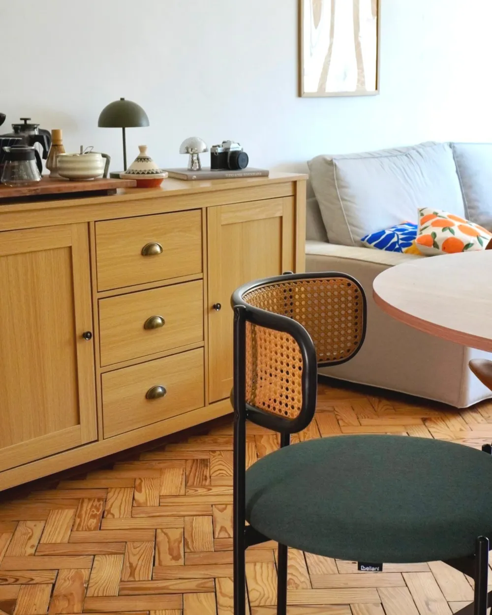 2 Door Sideboard LANSIN Light Brown_983697