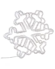 Outdoor Decoration LED SILVERAN 28 cm Snowflake White_1020639