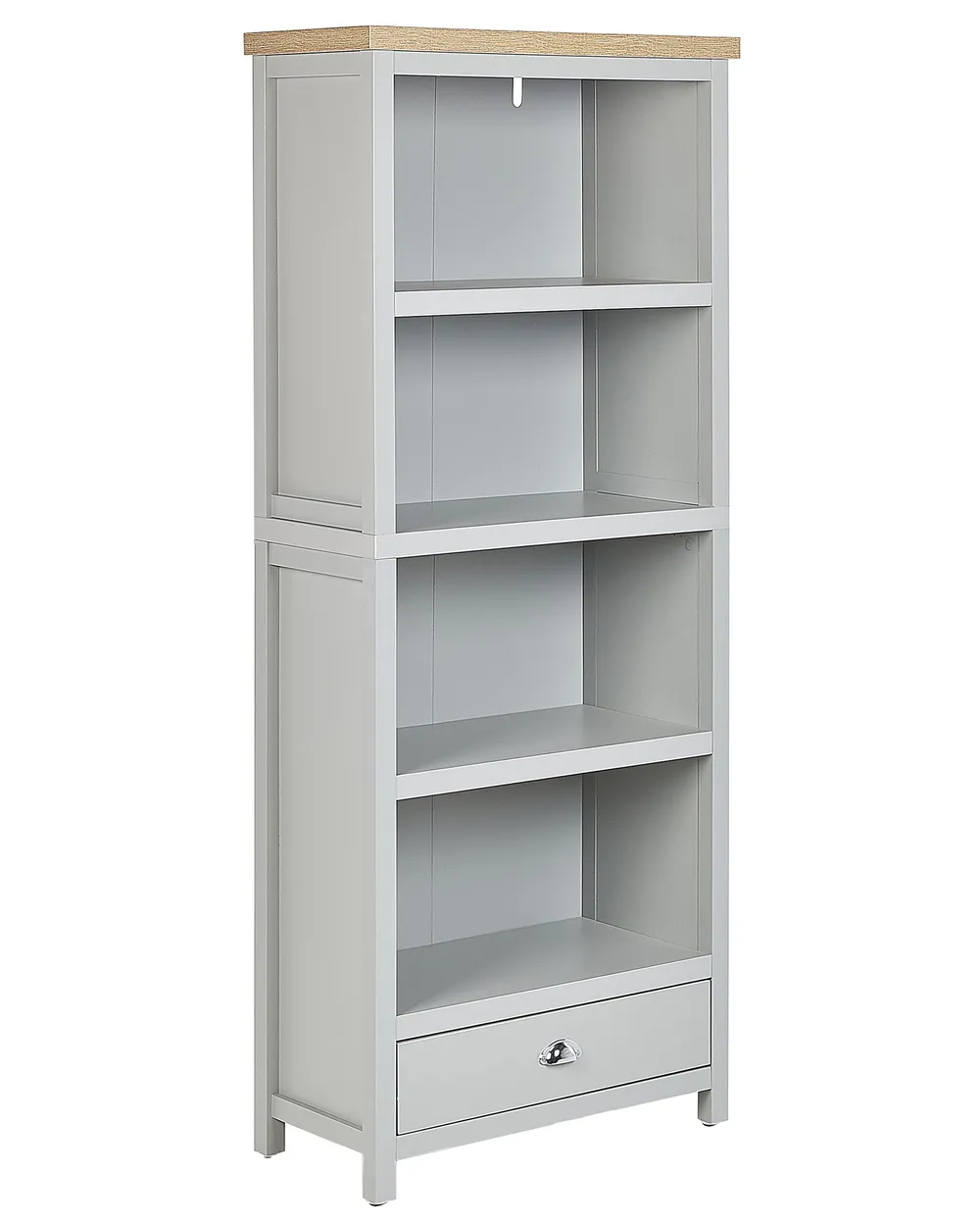 4 Tier Bookcase CLIO 180 cm Light Grey