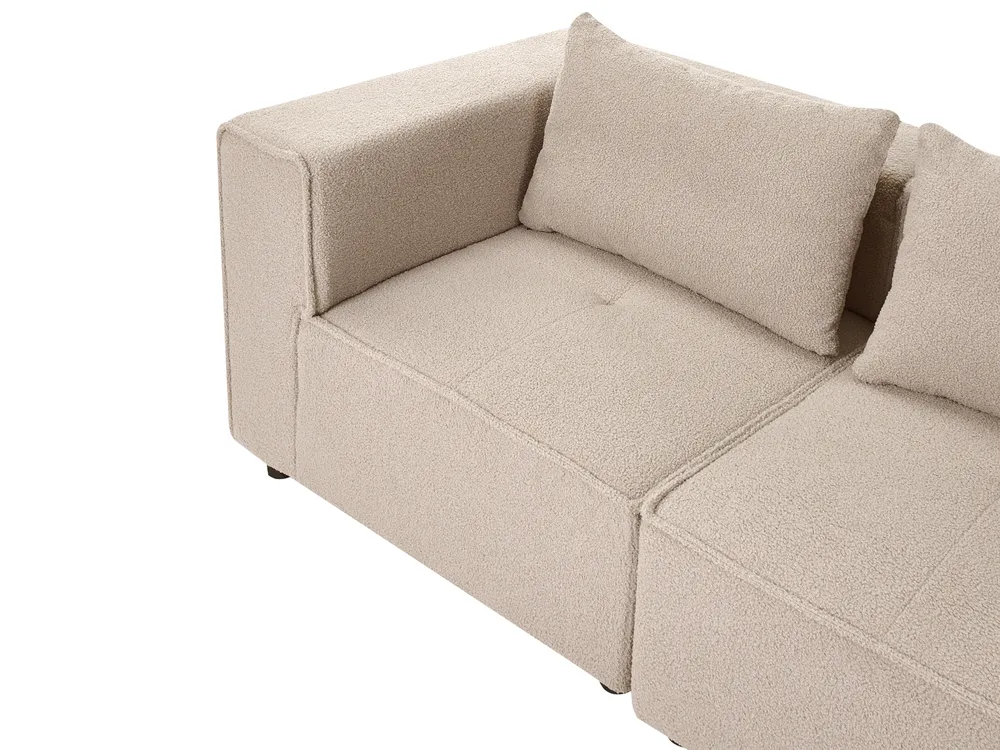 Modular Sofa 2 Seater AXEBO Boucle Beige_1076054
