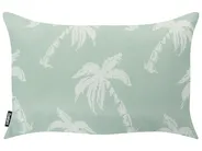 Set of 3 Outdoor Cushions BONNETIA Plant Pattern 30 x 50 cm 45 x 45 cm Light Green_1125355