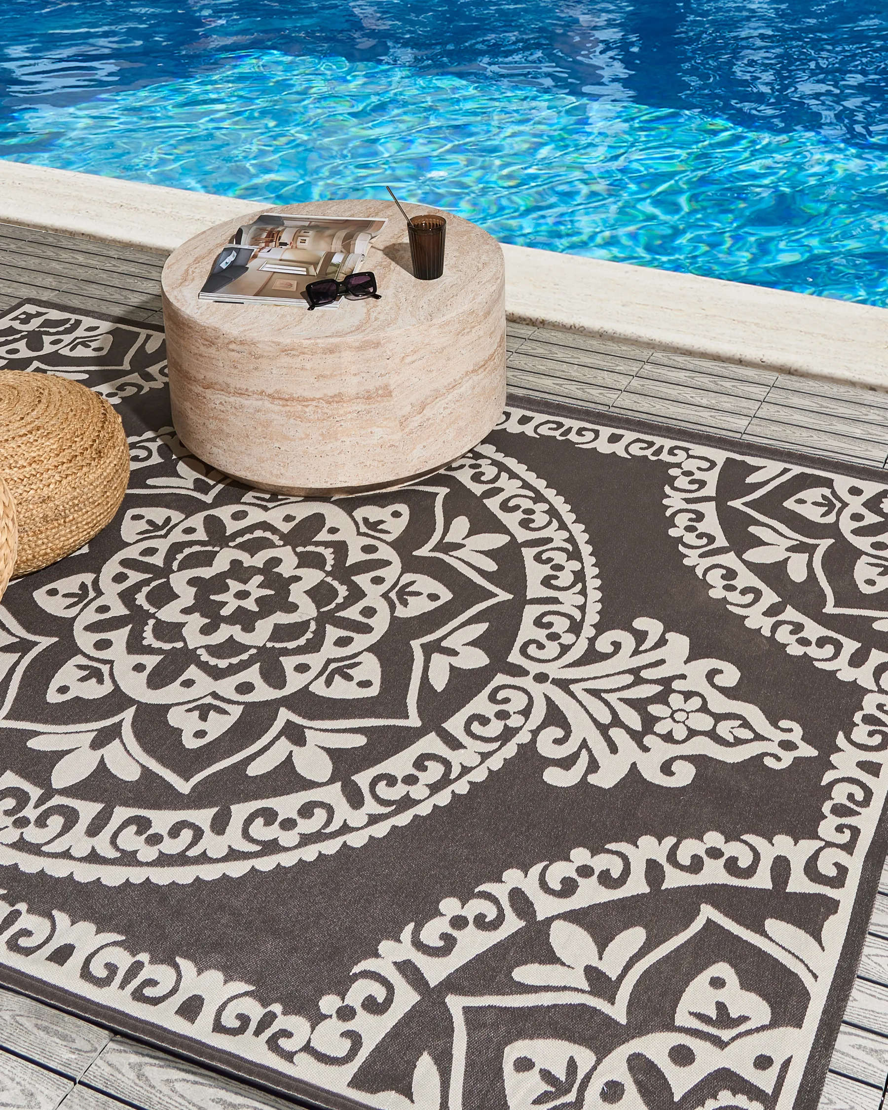 Outdoor Rug KOHIMA Grey 160 x 230 cm_992464
