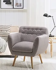 Armchair BJARN Fabric Light Grey_1182392