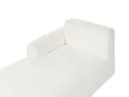 Modular Corner Sofa 3 Seater HEDE Boucle White Right Hand_1091902
