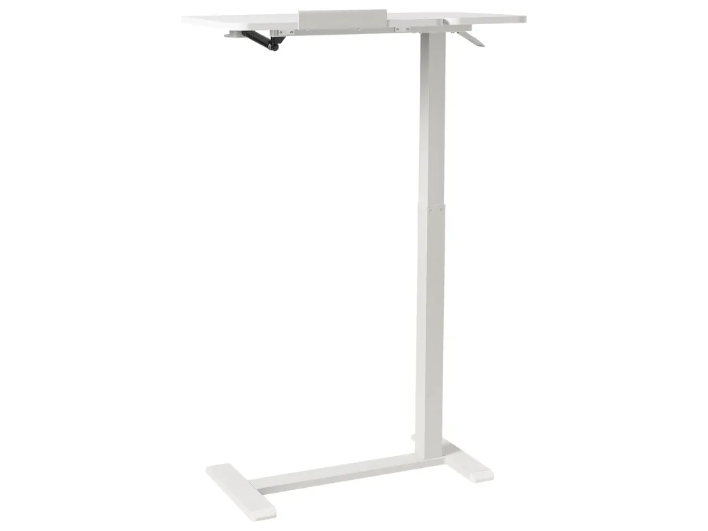 Manuellt justerbart laptopstativ SCHOLA 70 cm 40 cm Vit_1015026